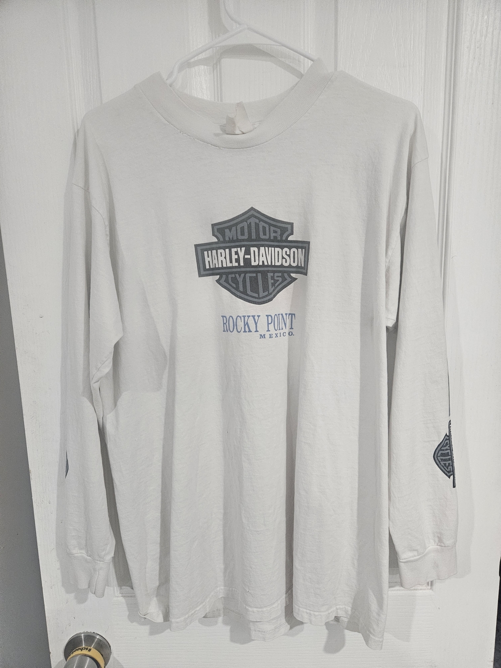 Harley-Davidson White Long-Sleeve Rocky Point Logo Tee